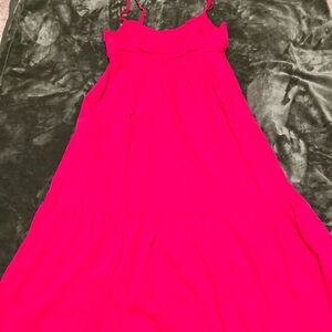 Vibrant Red Sleeveless Dress